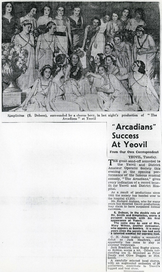 The Arcadians press cutting